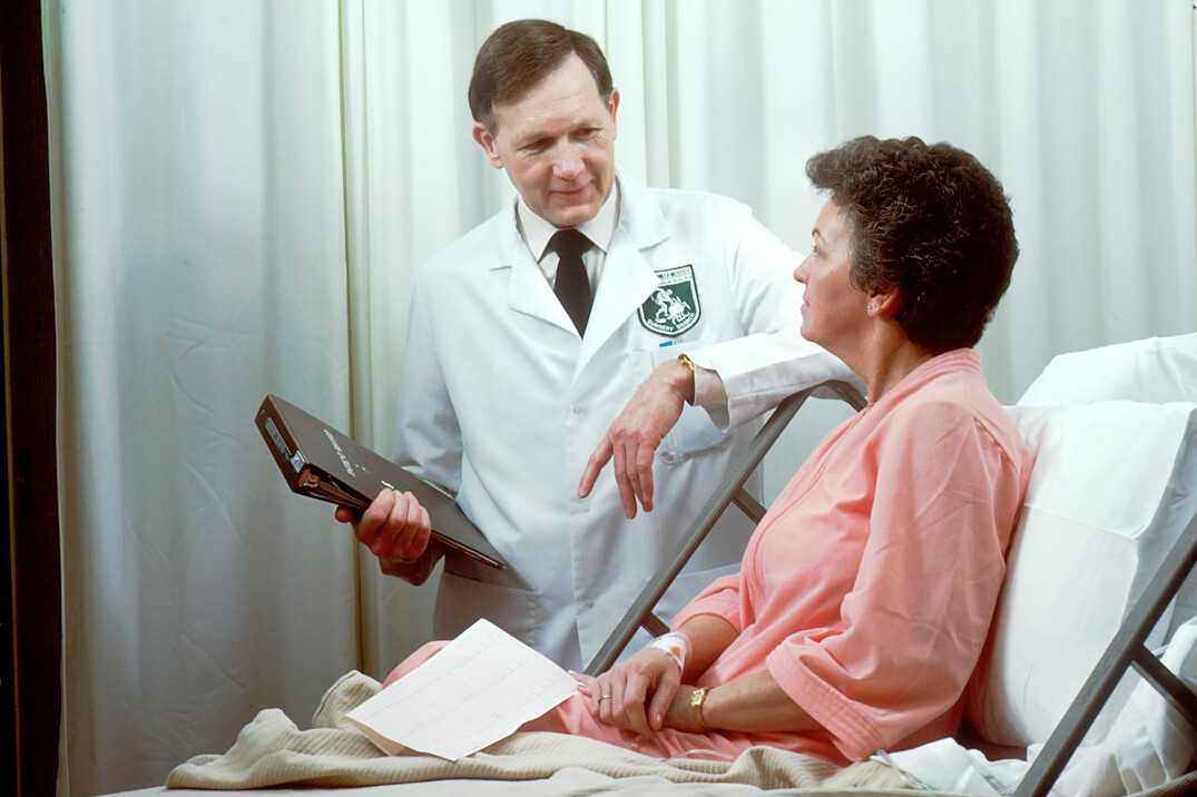 person consulting doctor