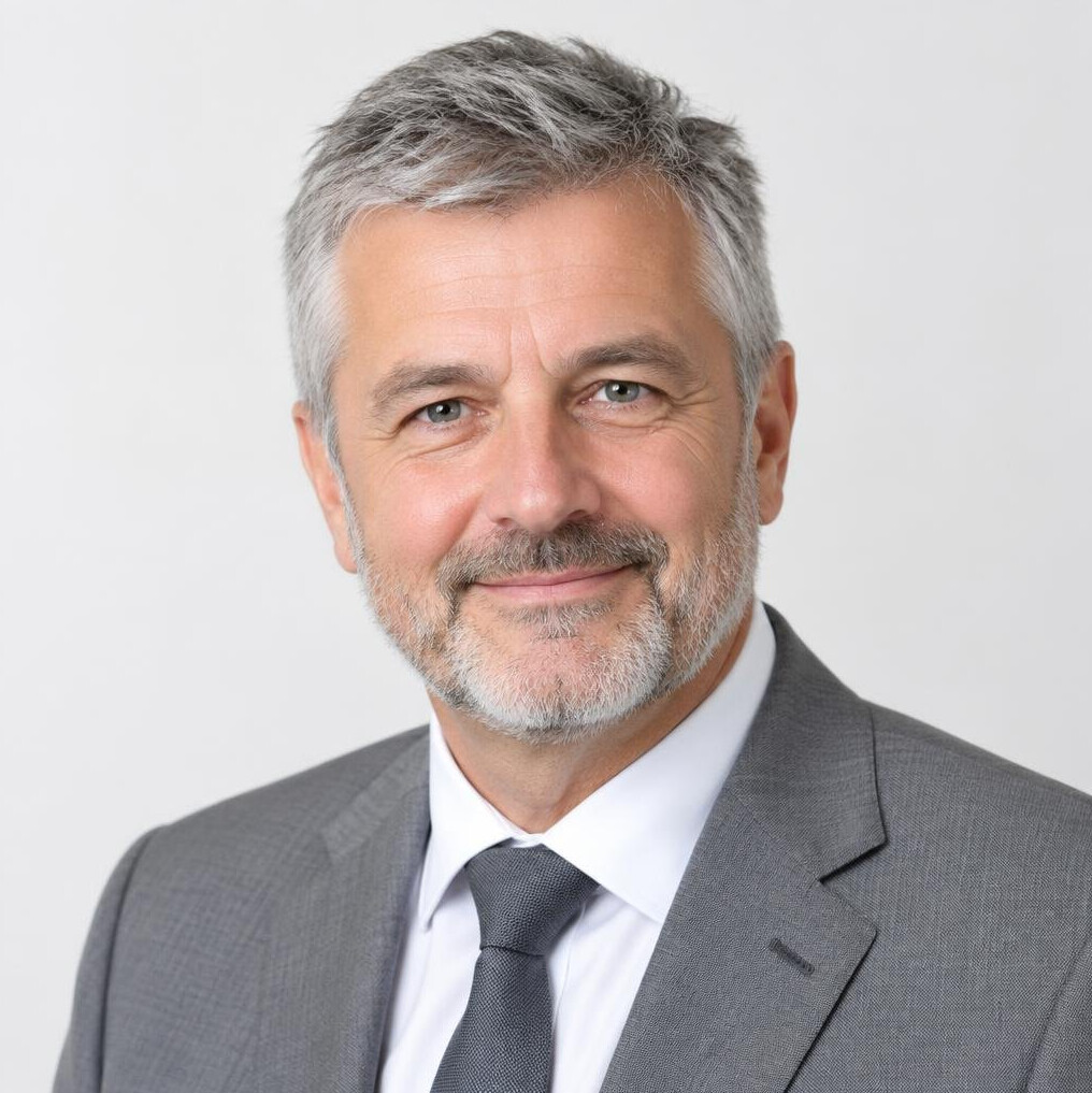 Studio portrait of a senior businessman