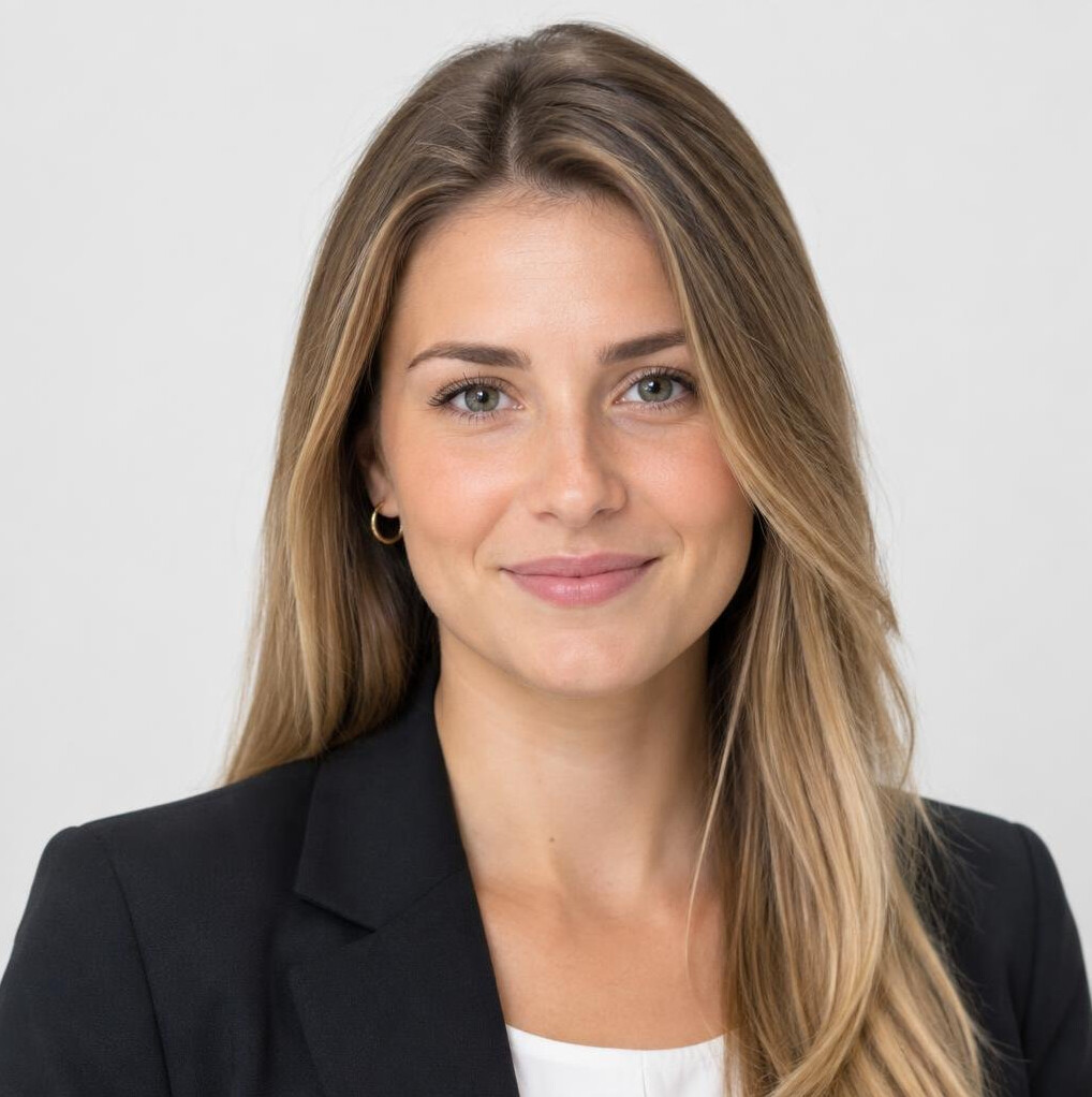 Studio portrait of a young businesswoman